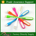 Felexible Portable Mini LED USB Light For Power Bank Computer light up usb charging charger cable for iphone